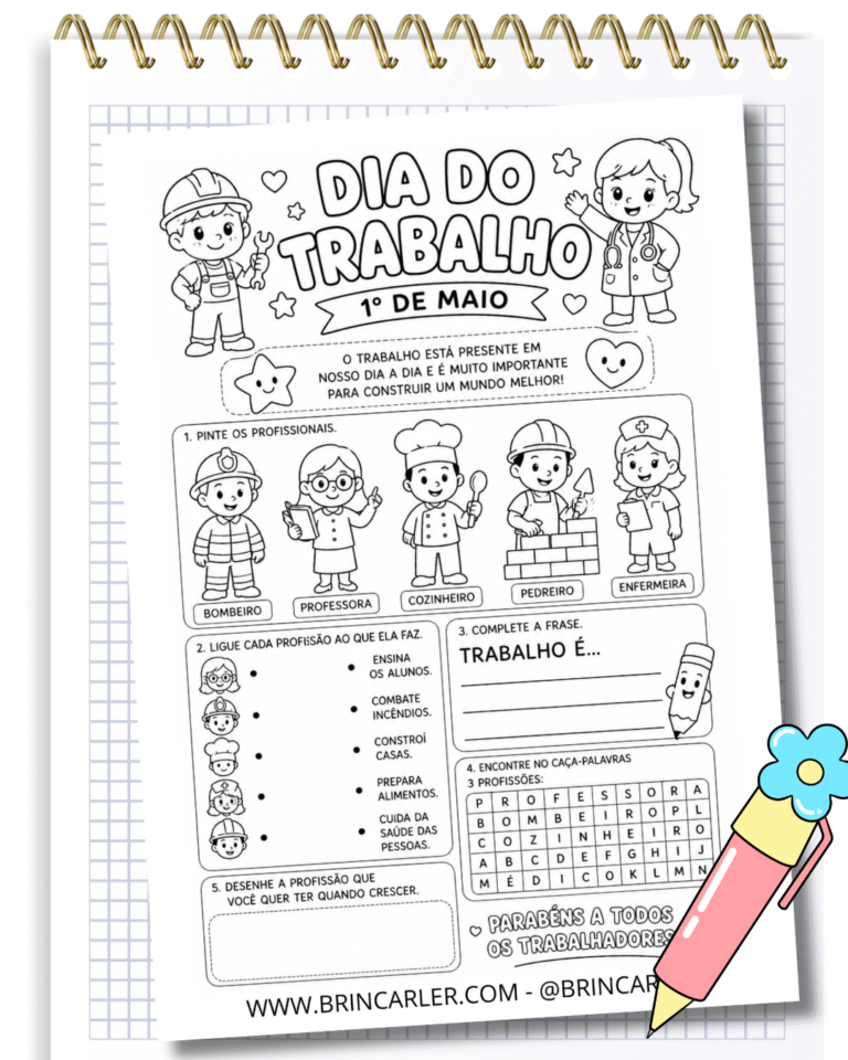 Atividade Dia do Trabalho para Imprimir 2 Atividade dia do trabalho para imprimir
