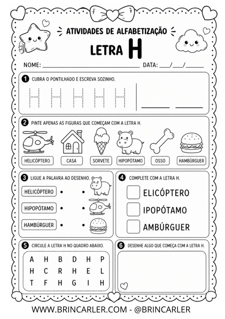 Atividades para Educação Infantil: Atividade de Alfabetização Letra M 1 12