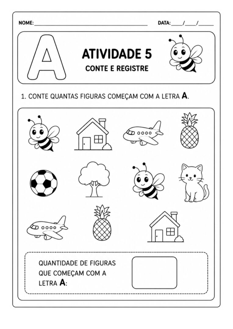Sequência Didática do Alfabeto para Educação Infantil 5 5 2