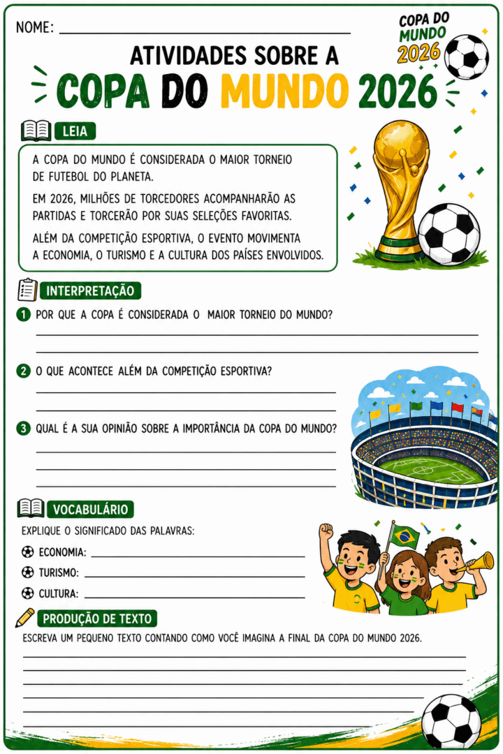 Atividades Copa do Mundo 2026 Para Imprimir Anos Iniciais 5