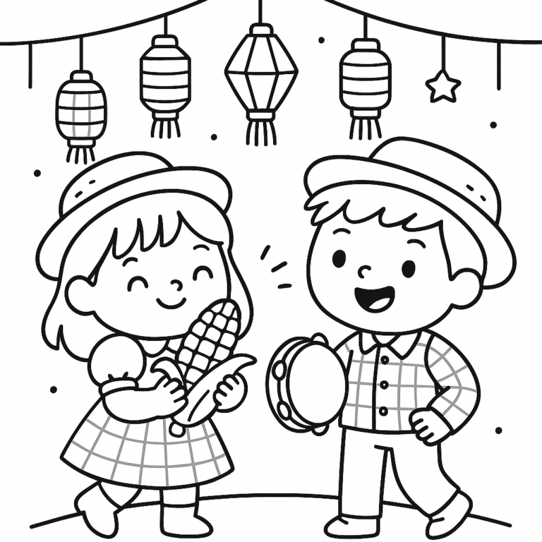 Desenhos Para Colorir Festas Juninas para Imprimir 2 Desenhos Para Colorir Festas Juninas para Imprimir 2 1