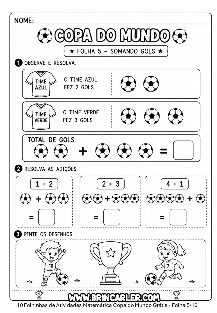 10 Atividades de Matemática Copa do Mundo para Imprimir em PDF Grátis 6 Slide5
