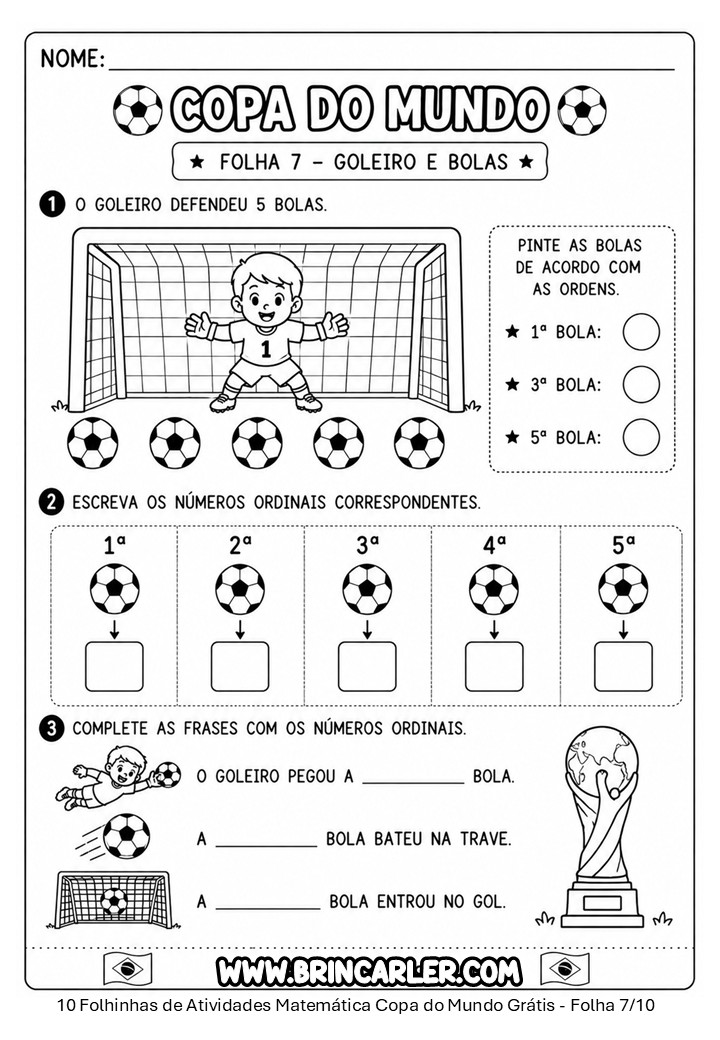 10 Atividades de Matemática Copa do Mundo para Imprimir em PDF Grátis 8 Slide7