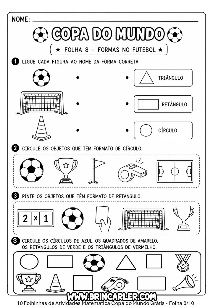 10 Atividades de Matemática Copa do Mundo para Imprimir em PDF Grátis 9 Slide8